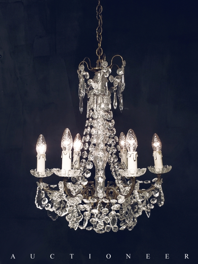 1950年代<br>法國水晶吊燈 1