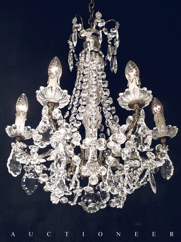 1950年代<br>法國水晶吊燈 4