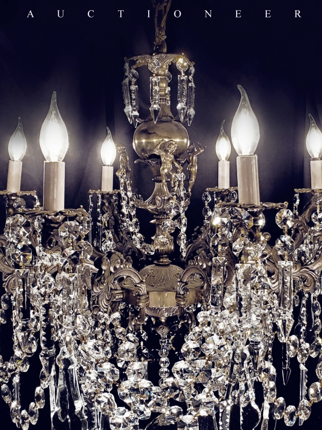 1930年代<br>法國天使水晶吊燈 2