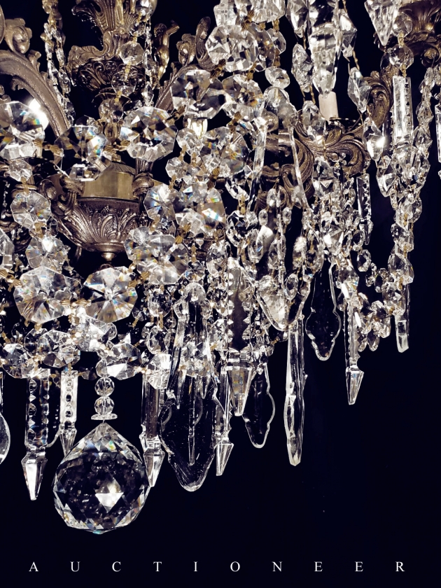 1930年代<br>法國天使水晶吊燈 3