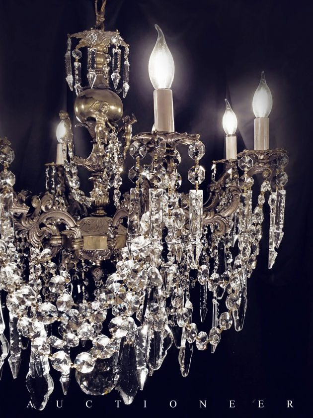 1930年代<br>法國天使水晶吊燈 4