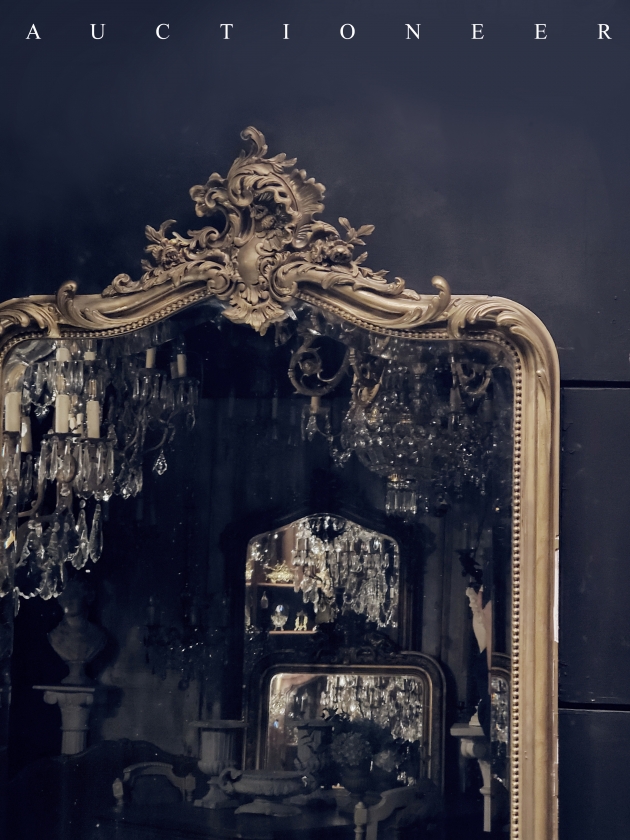 1950年代<br>法國實木掛鏡 2