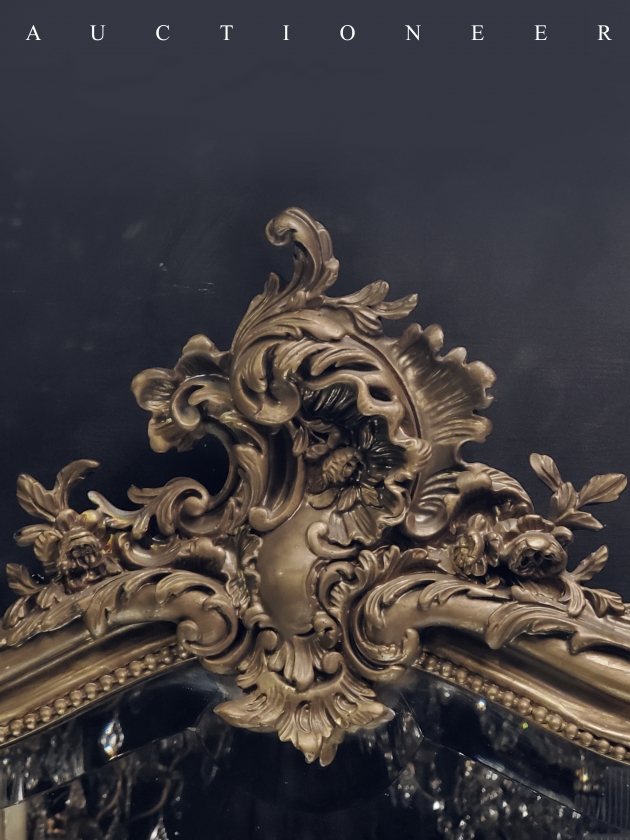 1950年代<br>法國實木掛鏡 3