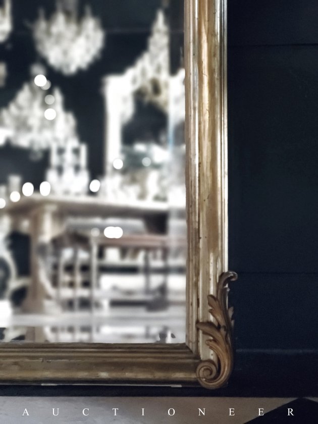 1900年代<br>法國路易十五古董鏡 3